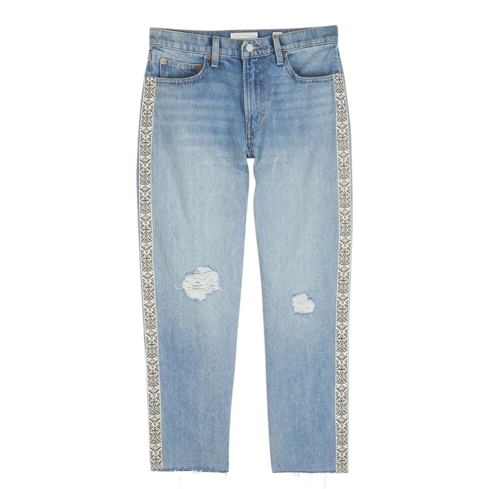 Lucky Brand Relaxed Taper W/ Side Stripe Jean In Sunbathe Ct.